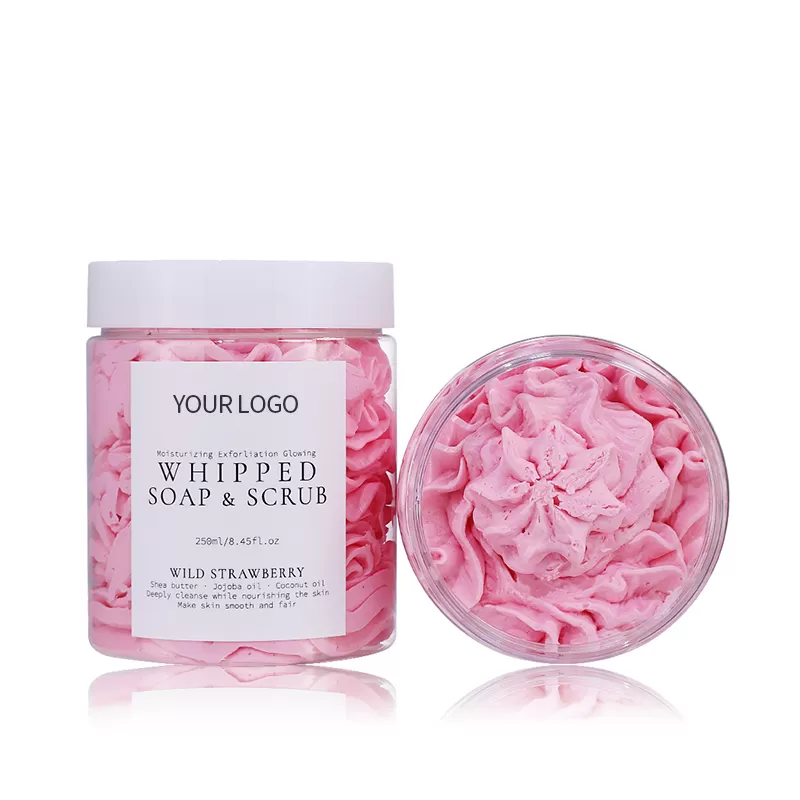 Wild strawberry whipped soap image